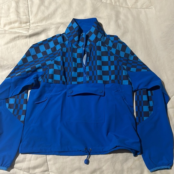 Beach Riot ATTICUS PULLOVER IMPERIAL BLUE CHECK - Picture 5 of 6